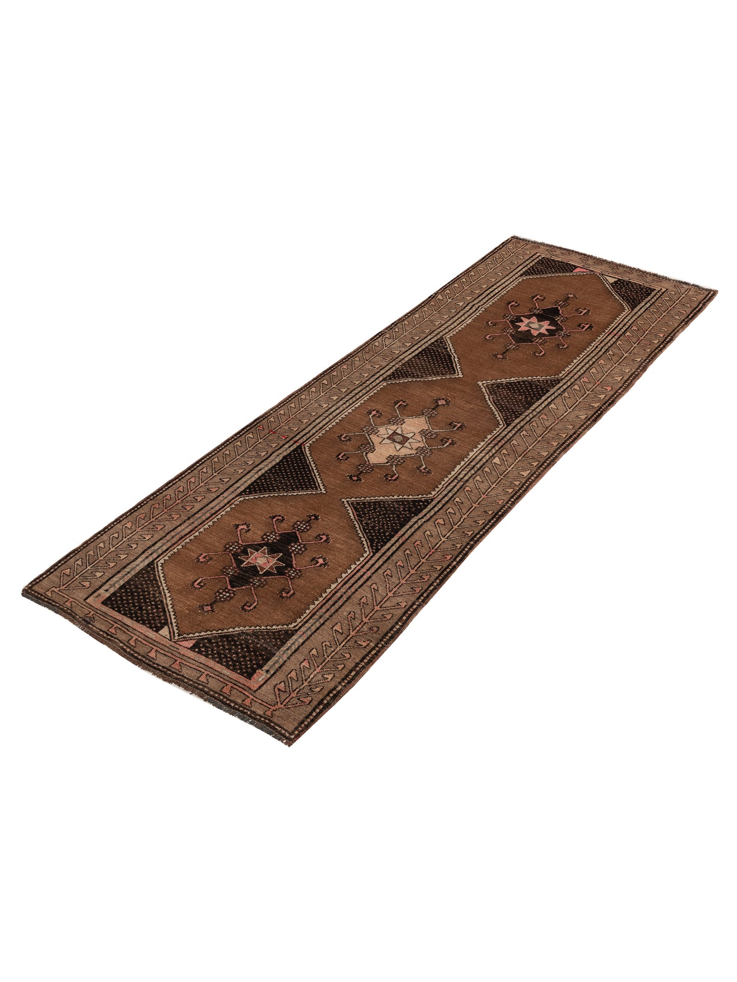 Pasha Old Anatolian 154149 Brown Brown Transitional Hand Knotted Rug