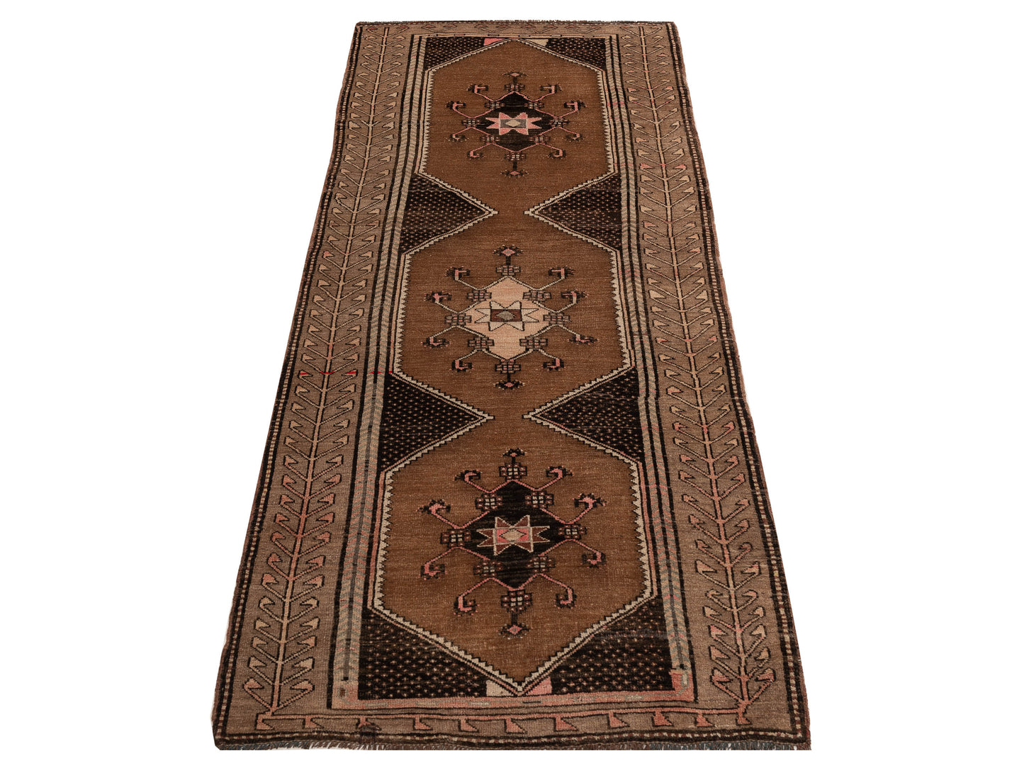 Pasha Old Anatolian 154149 Brown Brown Transitional Hand Knotted Rug