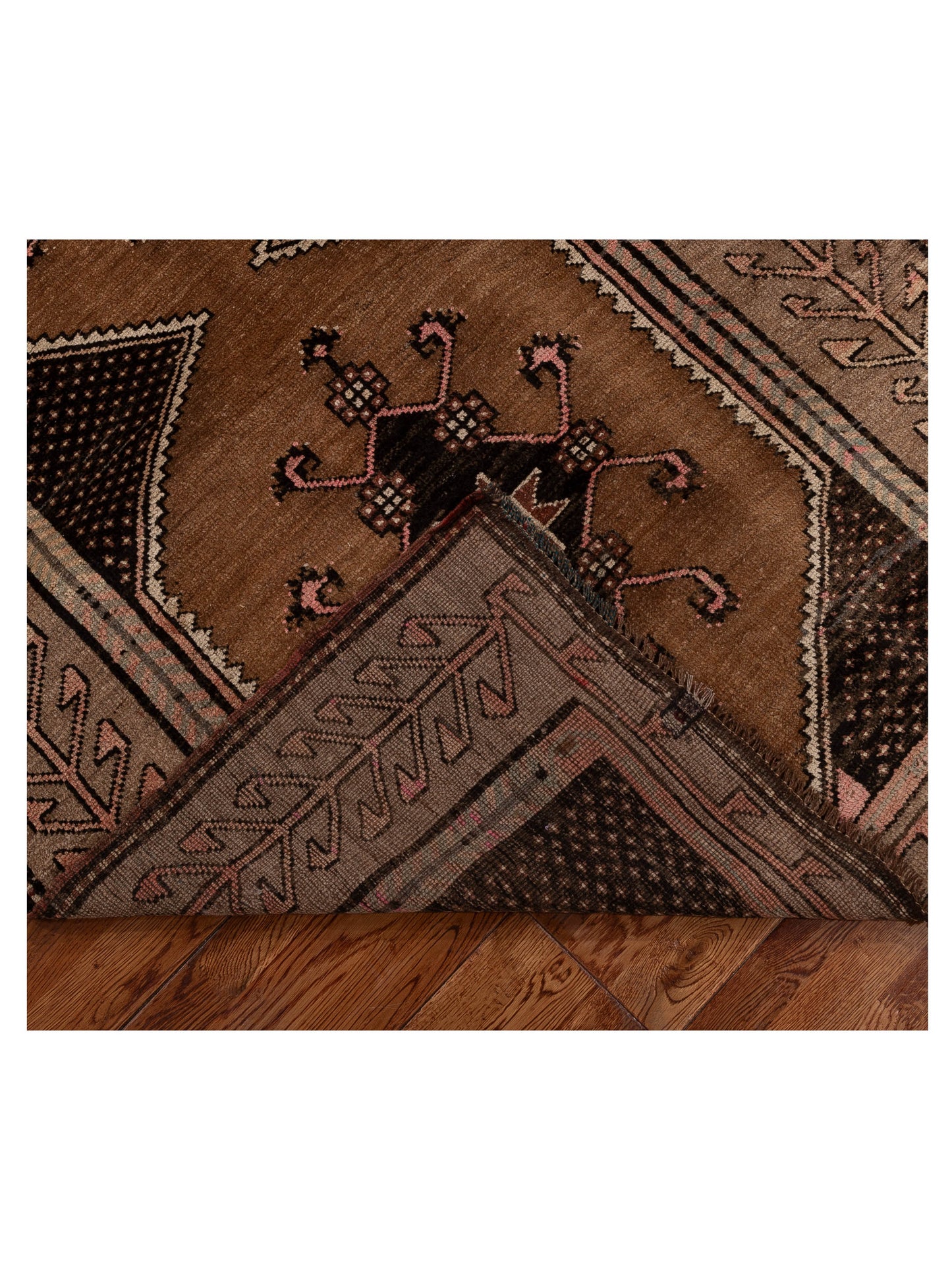 Pasha Old Anatolian 154149 Brown Brown Transitional Hand Knotted Rug