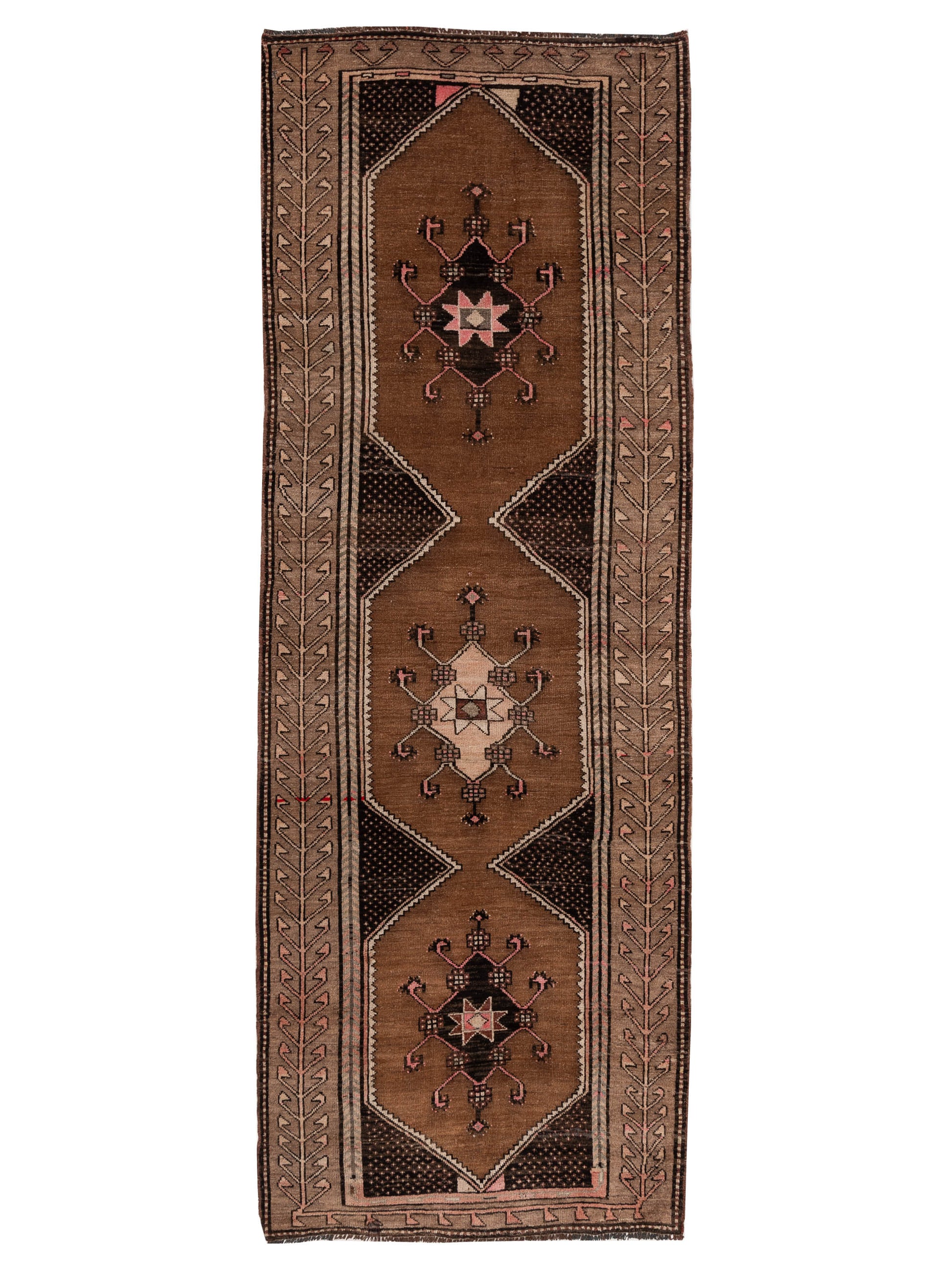 Pasha Old Anatolian 154149 Brown Transitional Hand Knotted Rug