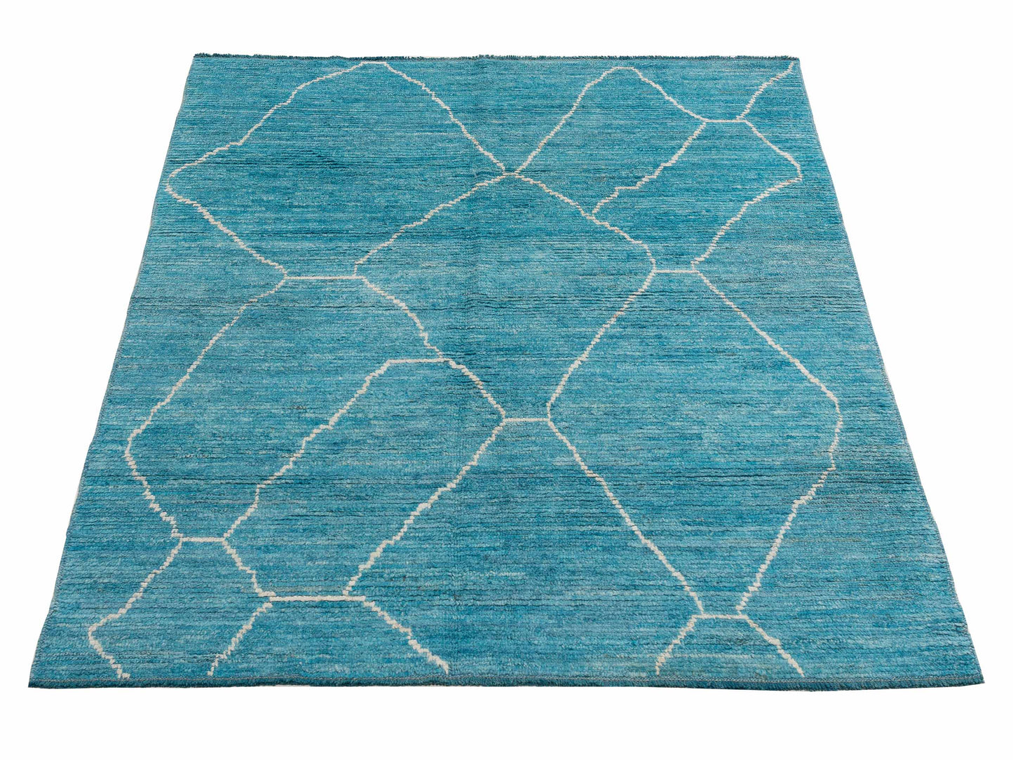 Pasha Berber  Turquoise  Contemporary Hand Knotted Rug