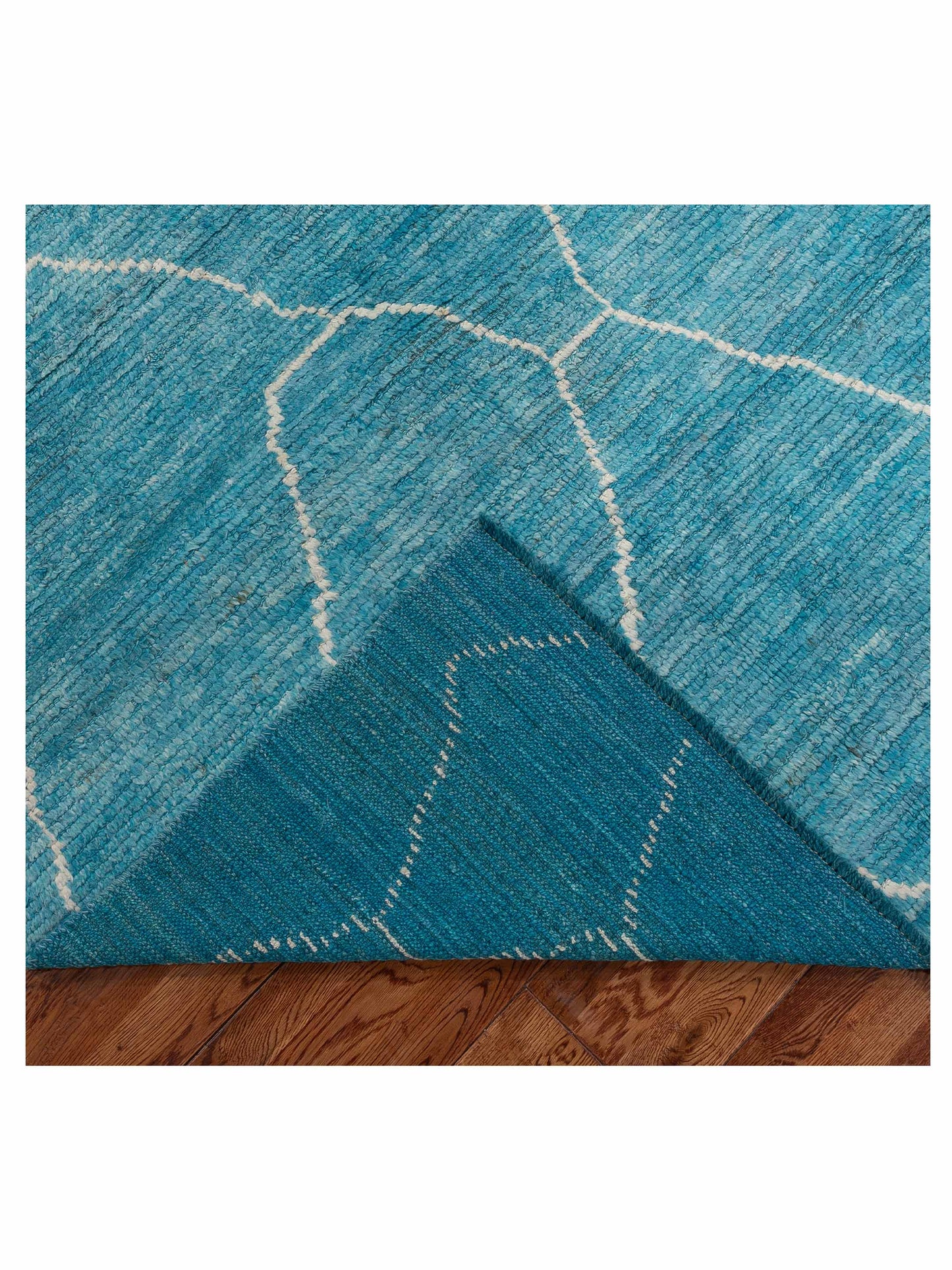 Pasha Berber  Turquoise  Contemporary Hand Knotted Rug