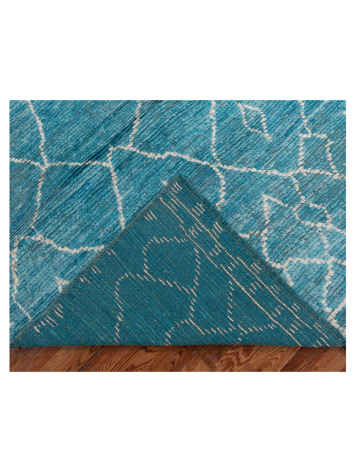 Pasha Berber  Turquoise  Contemporary Hand Knotted Rug