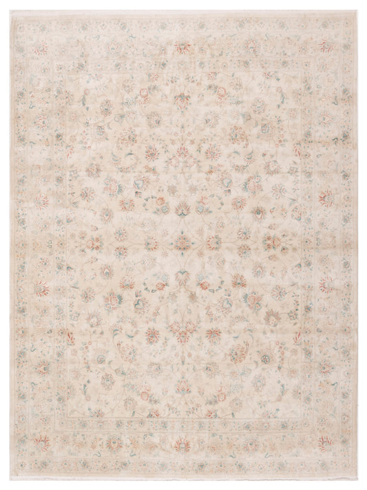 Pasha Magnolia 154298 Ivory Transitional Hand Knotted Rug