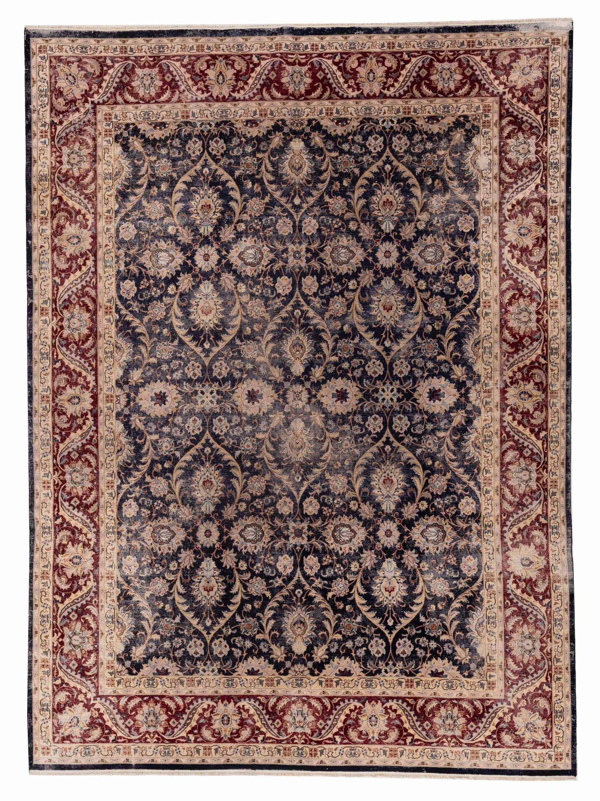 Rajpur Haji Jalili 154364 Charcoal Transitional Hand Knotted Rug