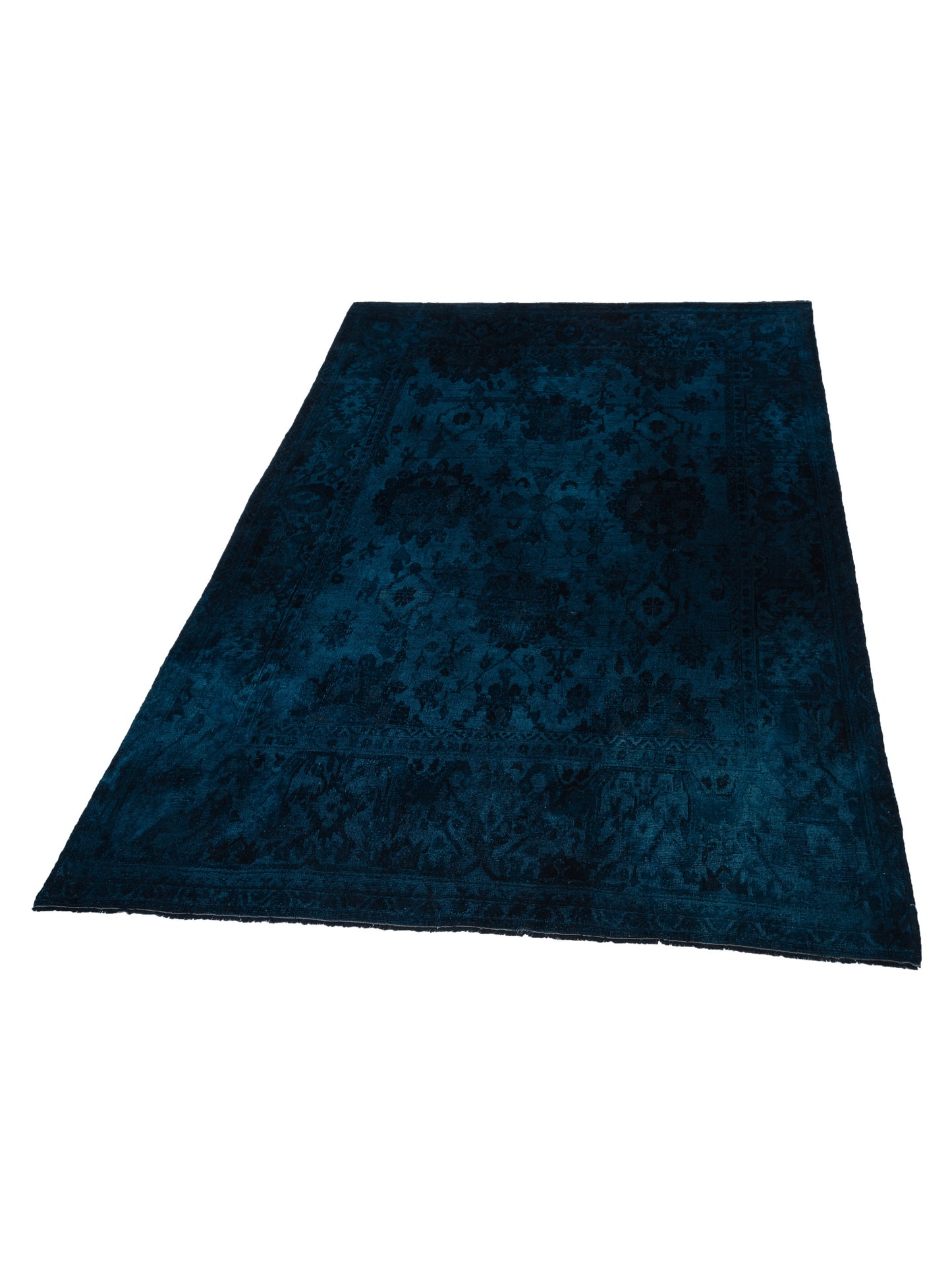 Pasha Vintage 999997 Teal Blue  Contemporary Hand Knotted Rug