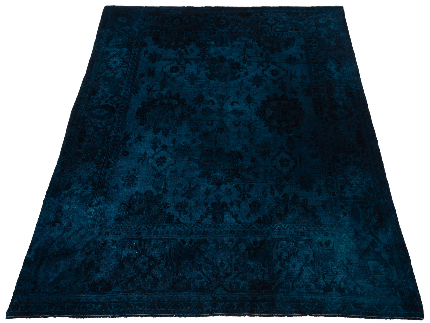 Pasha Vintage 999997 Teal Blue  Contemporary Hand Knotted Rug