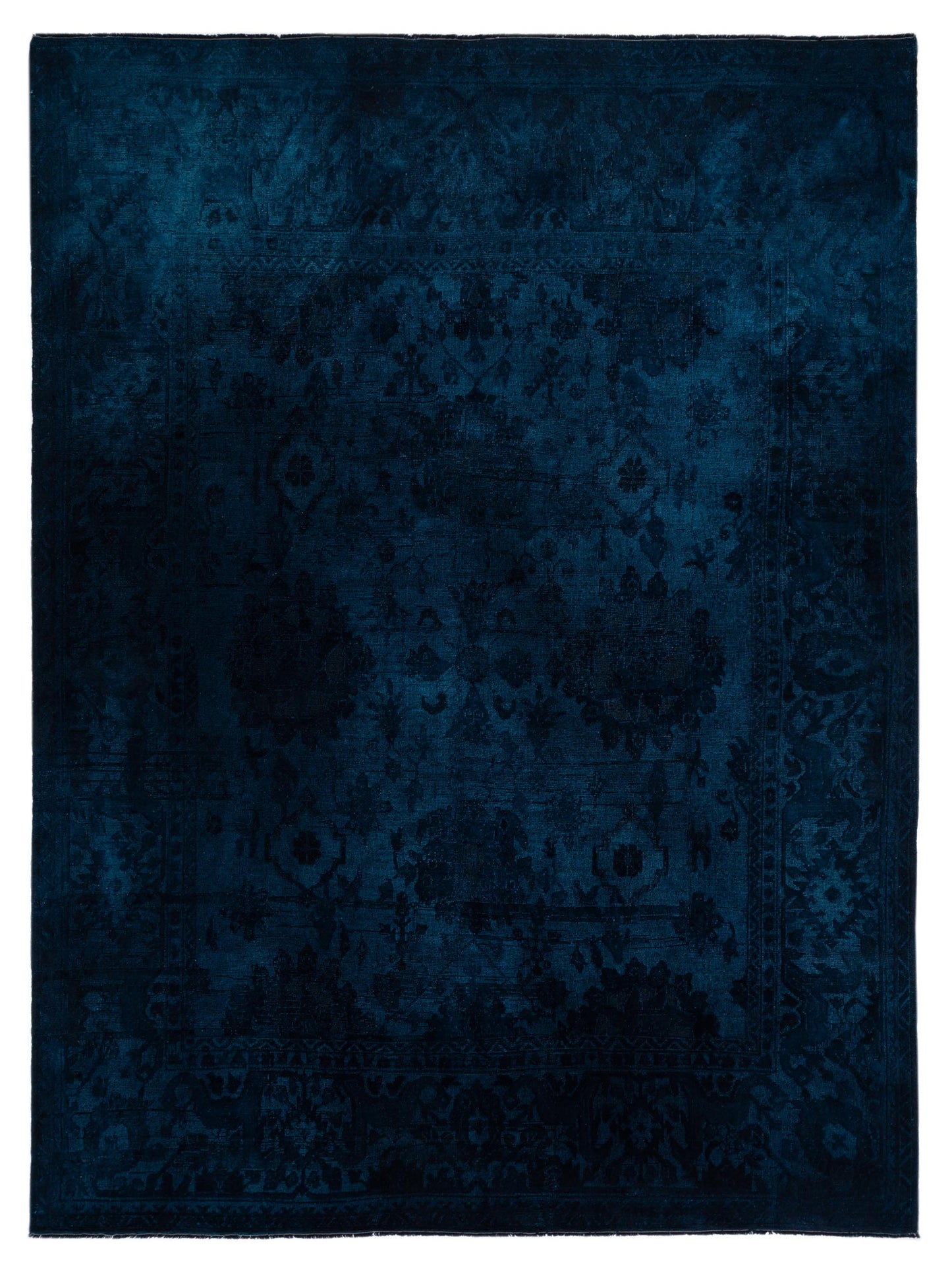 Pasha Vintage 999997 Teal Blue Contemporary Hand Knotted Rug